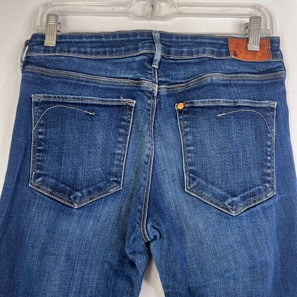 H&M Denim Blue Slim Leg Mid Wash Denim Non Destructed Jeans Size 31 - Picture 4 of 10